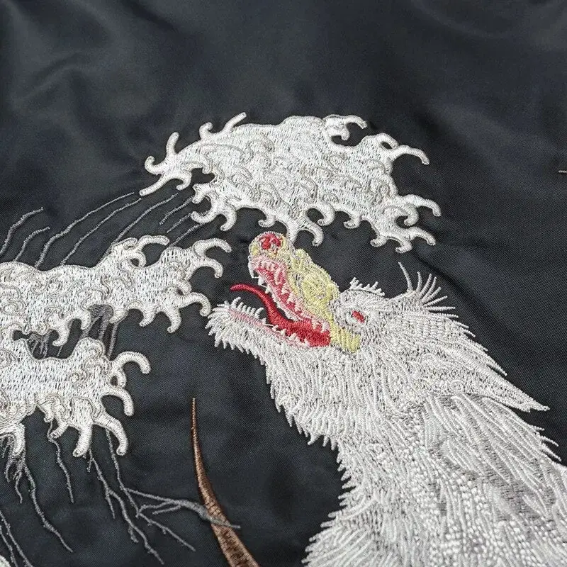 Bomber Japonais Original 'Okami Wolf' - Image 4