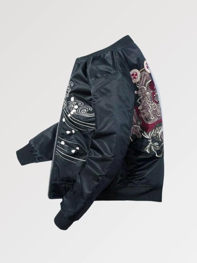 Bomber Motif Japonais 'Yokai Oniri' - Image 3