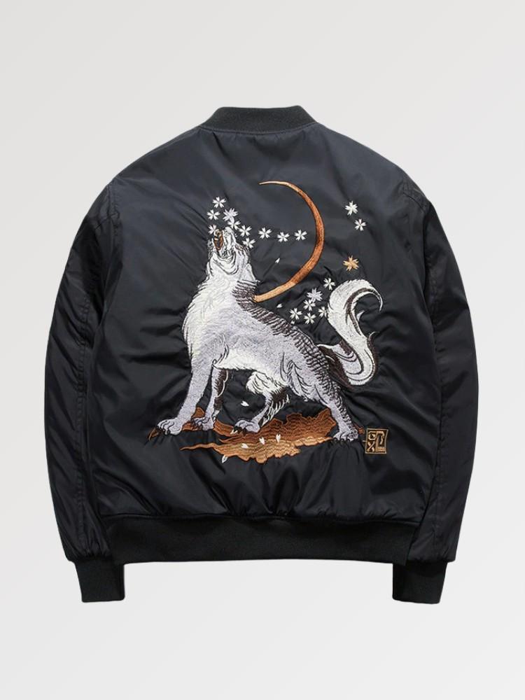 Bomber Souvenir 'Kitsune Embroidery'