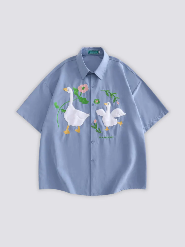 Chemise Canard Brodée - ダック