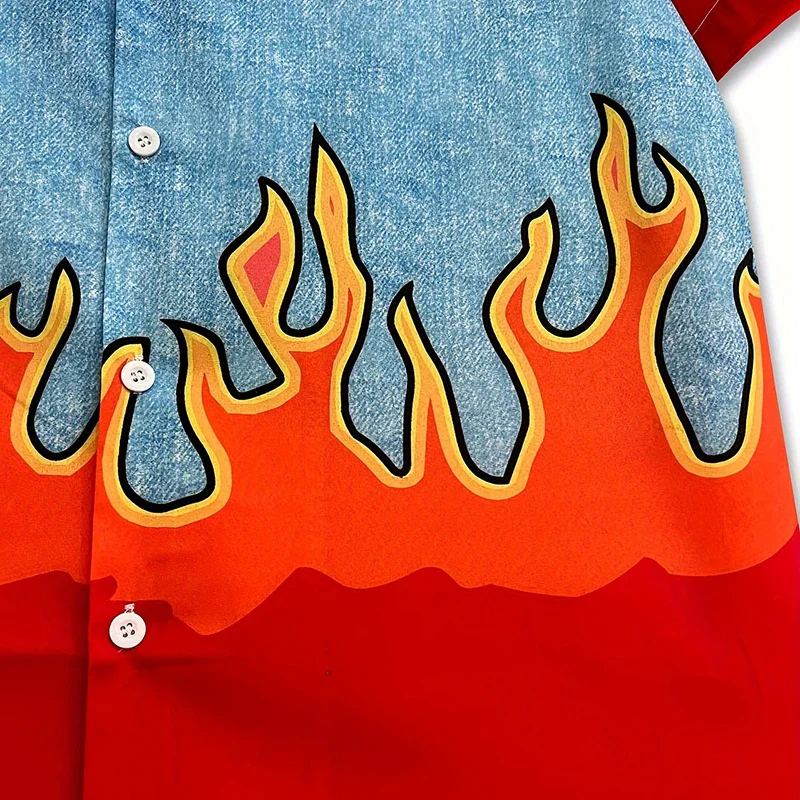 Chemise Flamme - 火災 - Image 4