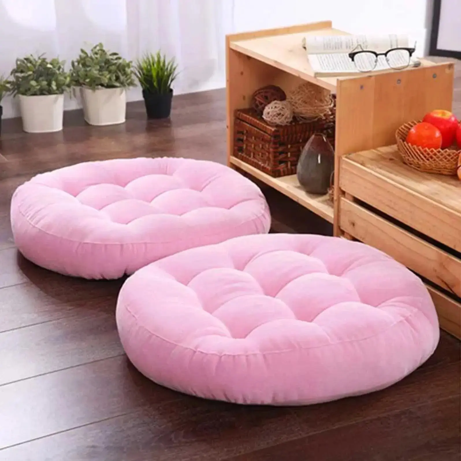 Coussin japonais de sol en coton 'Shuka' - Image 6