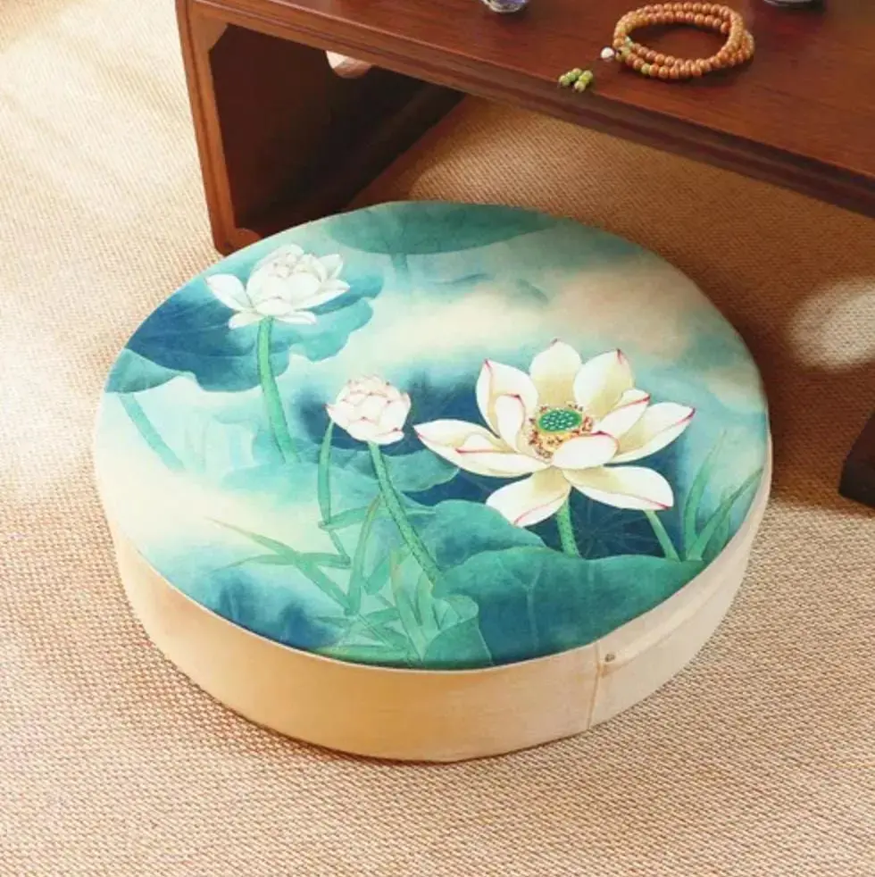 Coussin japonais à fleurs 'Narashino' - Image 6