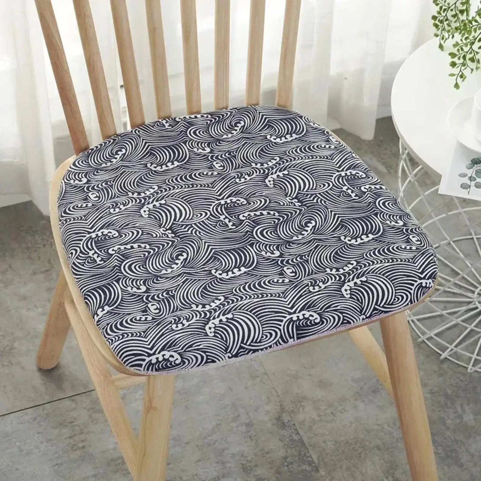 Coussin japonais plat pour chaise 'Kasuga' - Image 3