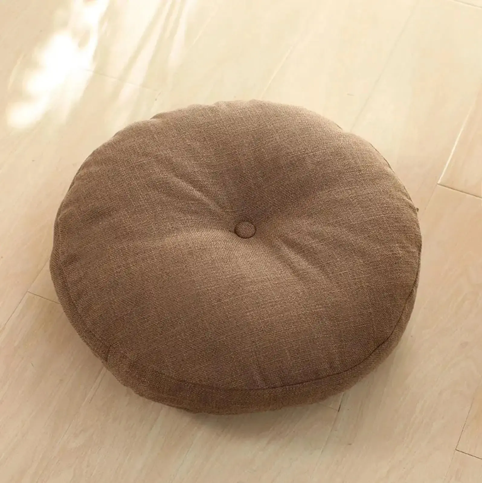 Coussin japonais rond monochrome 'Kadoma' - Image 6