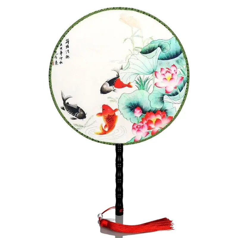 Éventail Japonais motif Poisson 'Chita' - Image 2
