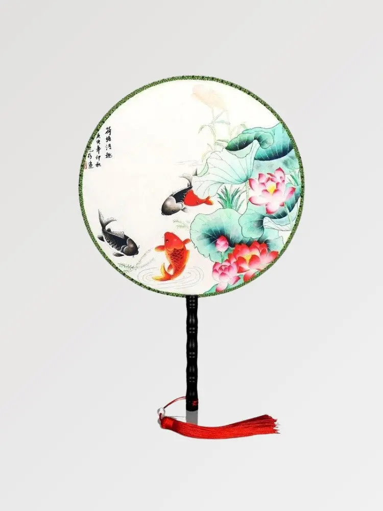 Éventail Japonais motif Poisson 'Chita' - Image 3