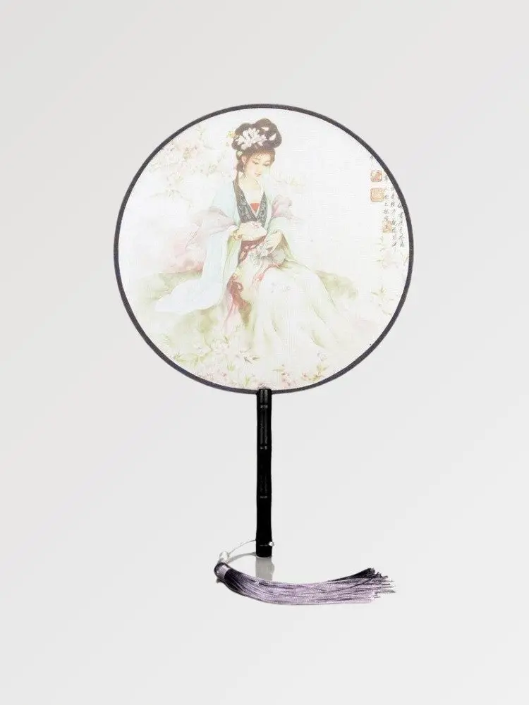 Éventail Japonais Rond Geisha 'Iwakura' - Image 3