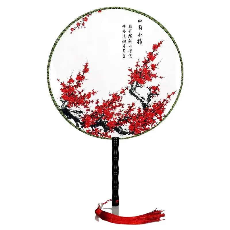 Éventail Japonais Rouge 'Nagoya' - Image 2