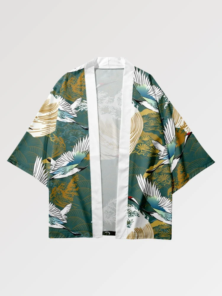 Haori Kimono Cardigan 'Tsuru no Gawa' - Image 2