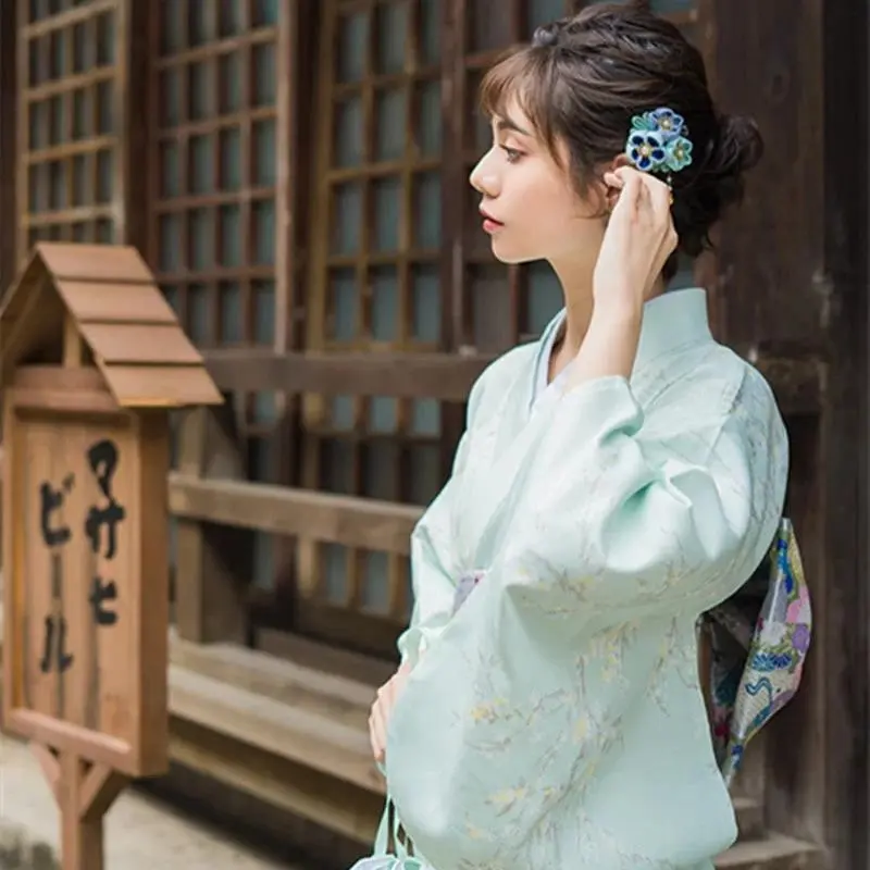 Kimono Femme Japonais Traditionnel 'Kyou' - Image 3