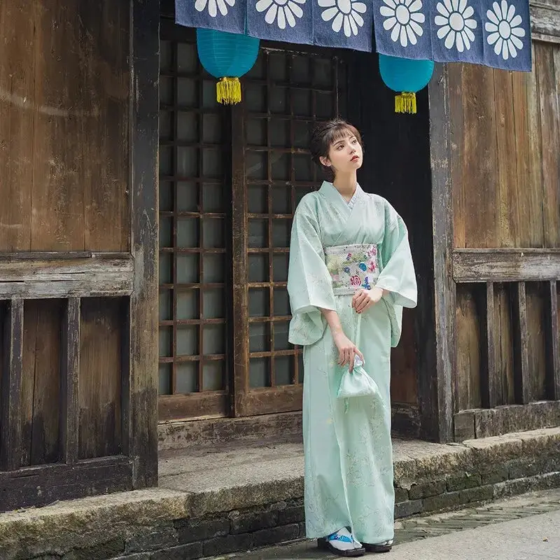 Kimono Femme Japonais Traditionnel 'Kyou' - Image 4