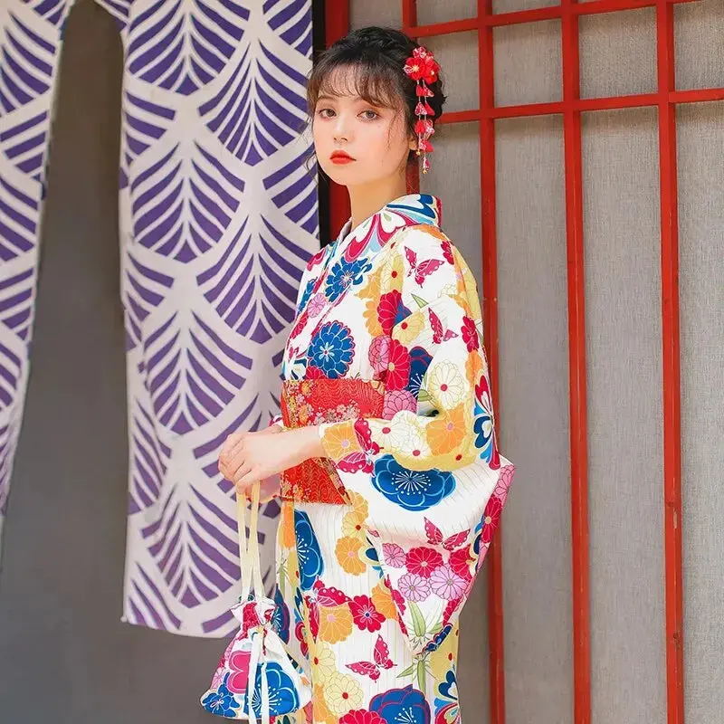 Kimono Japonais Femme Coloré 'Reiko' - Image 2