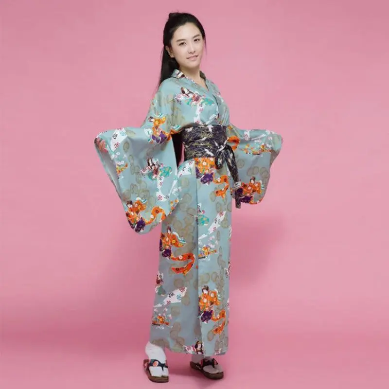 Kimono Japonais Femme Geisha 'Amaya' - Image 4