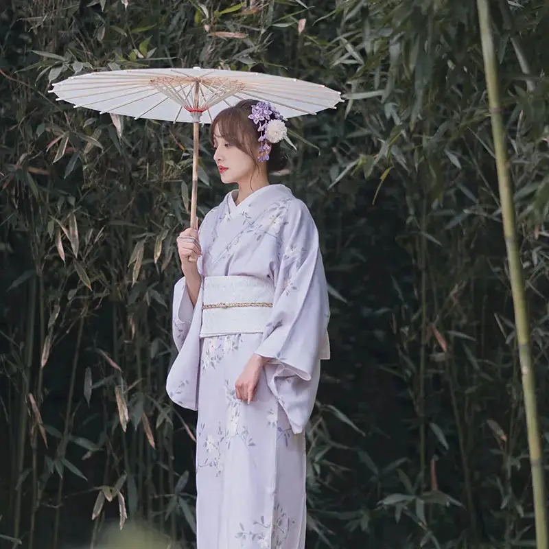 Kimono Japonais Femme Vintage 'Shizuko' - Image 2