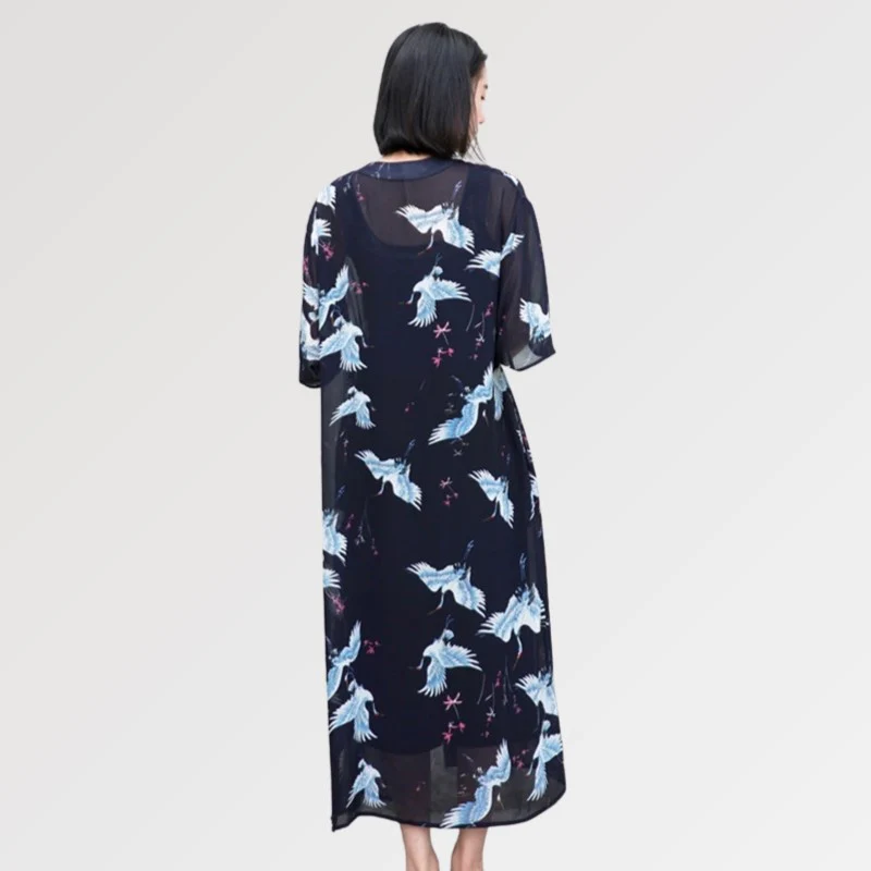 Kimono Long Transparent Femme 'Yuna'