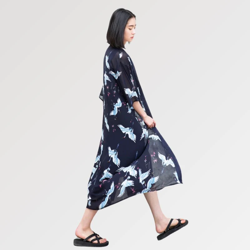 Kimono Long Transparent Femme 'Yuna' - Image 3