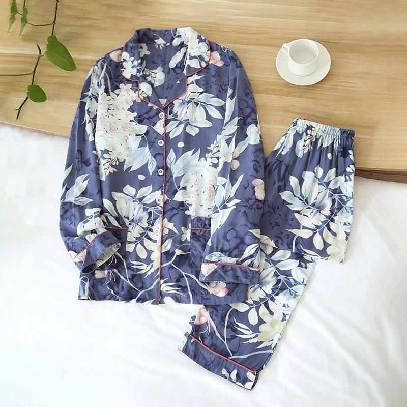 Pyjama Japonais en Satin pour Femme