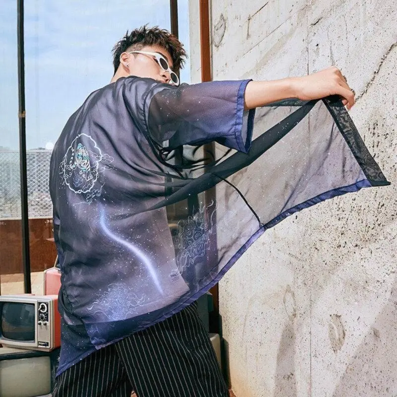 Kimono Veste Longue 'Kazuko'