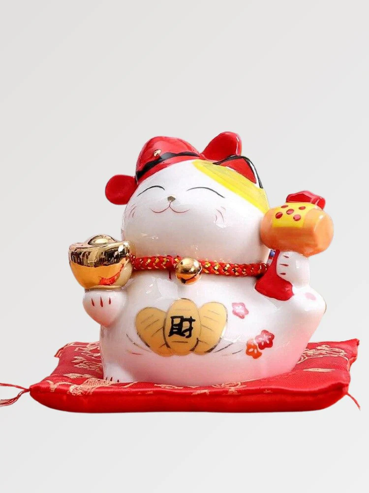 Maneki Neko Tirelire 'Porcelaine'