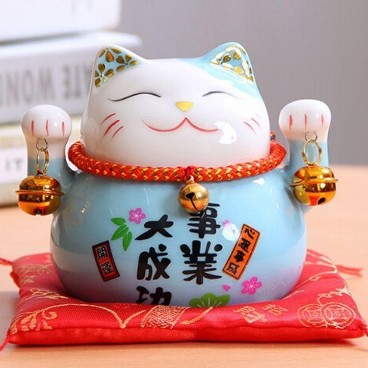 Maneki Neko Tirelire 'Bleu' - Image 2