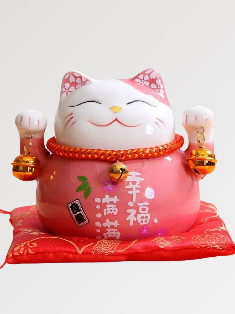 Maneki Neko Tirelire 'Rose'