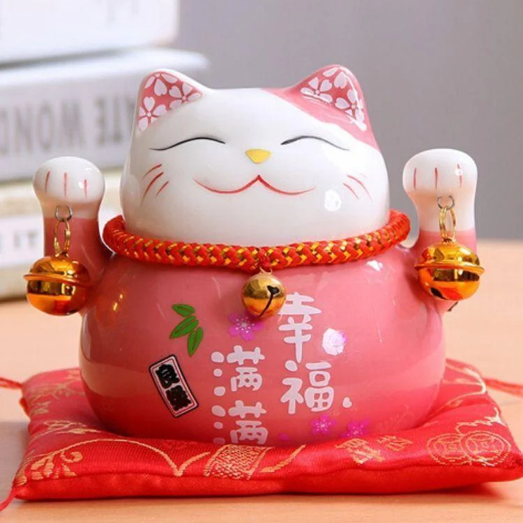 Maneki Neko Tirelire 'Rose' - Image 2
