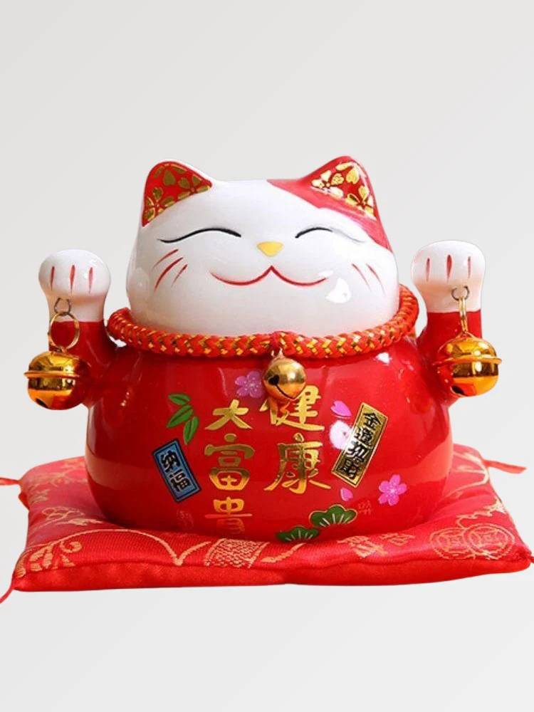Maneki Neko Tirelire 'Rouge'