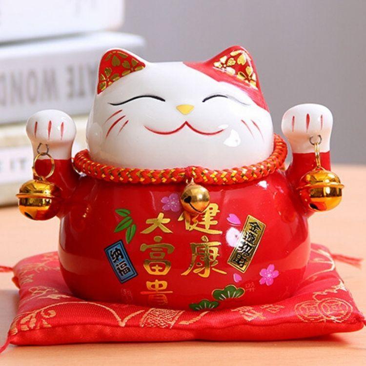 Maneki Neko Tirelire 'Rouge' - Image 2