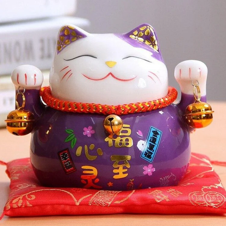 Maneki Neko Tirelire 'Violet' - Image 2