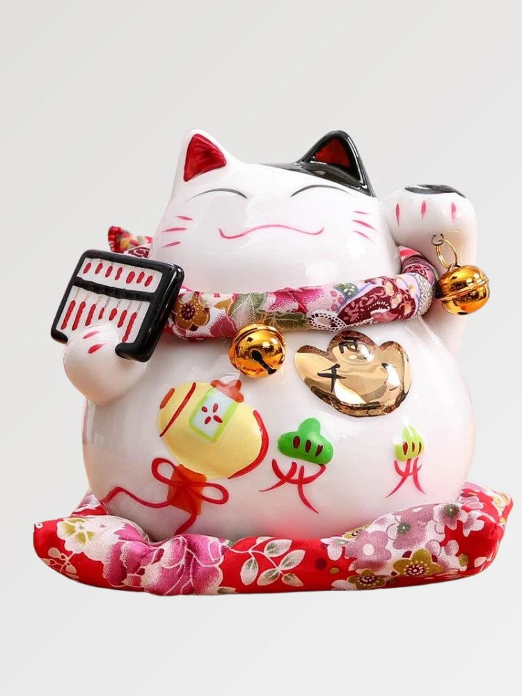 Maneki Neko Traditionnel 'Fengshui Cat'