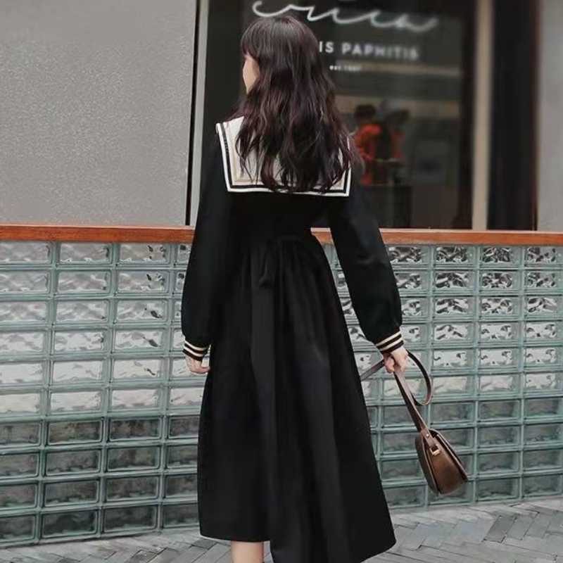 Robe Japonaise Noire 'Sashiko' - Image 3