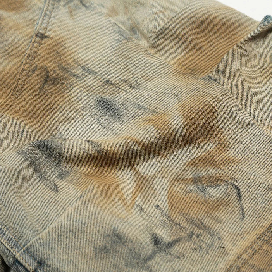 Short en Jean Délavé - 色あせ - Image 3