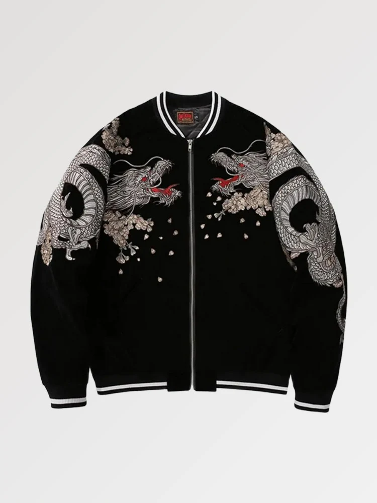 Sukajan Bomber Jacket 'Ryu Bushido' - Image 3
