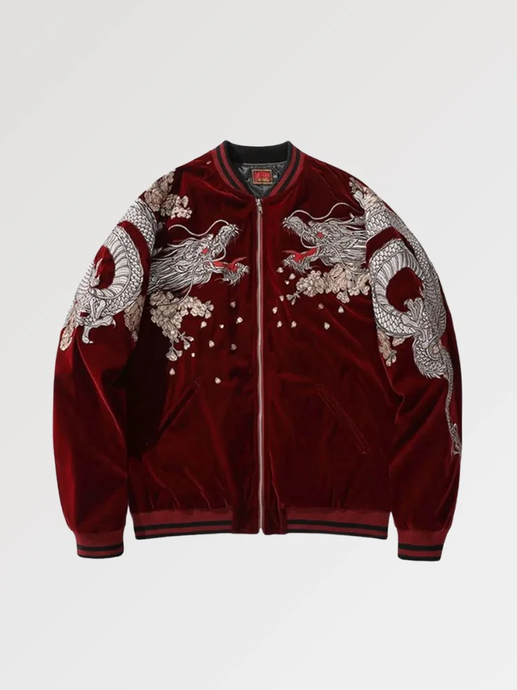 Sukajan Bomber Jacket 'Ryu Bushido' - Image 4