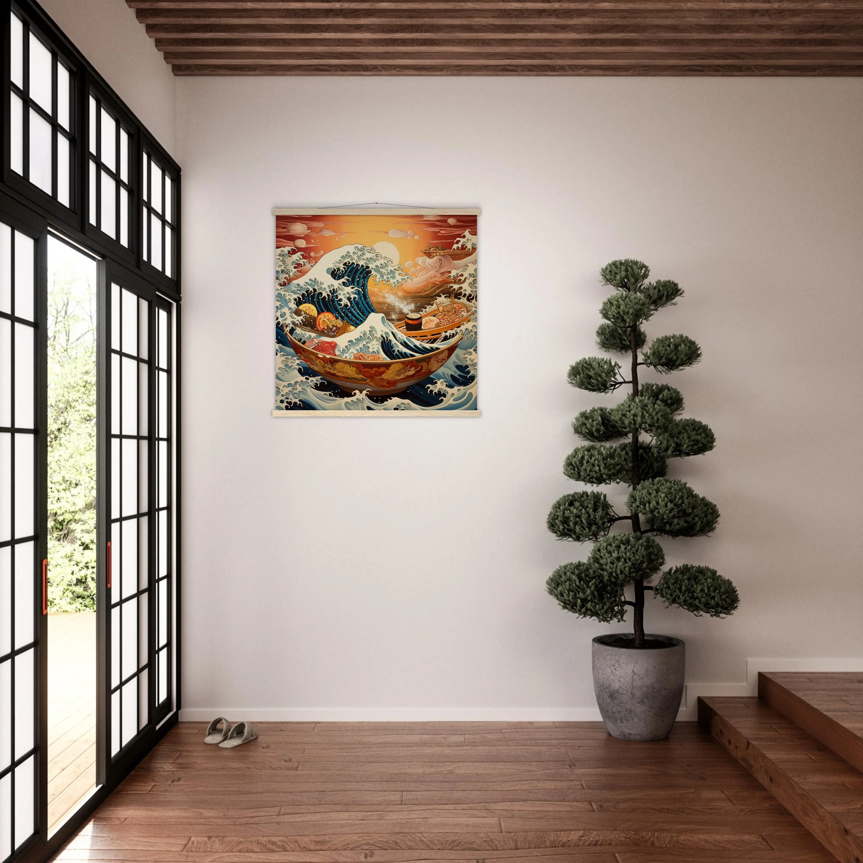 Tableau Art Moderne Japonais 'Kanagawa' - Image 4
