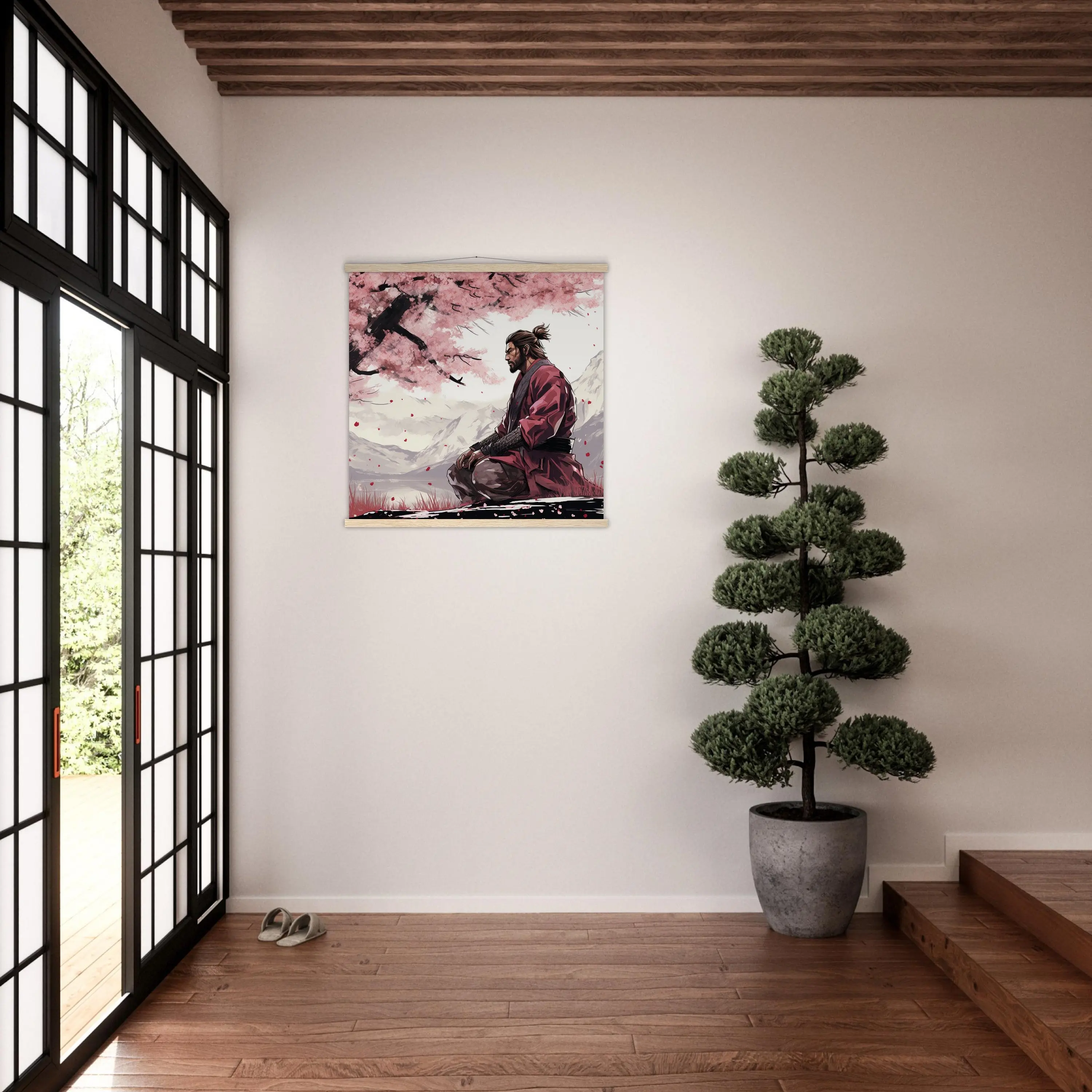 Tableau Japonais Sakura 'Samurai' - Image 4