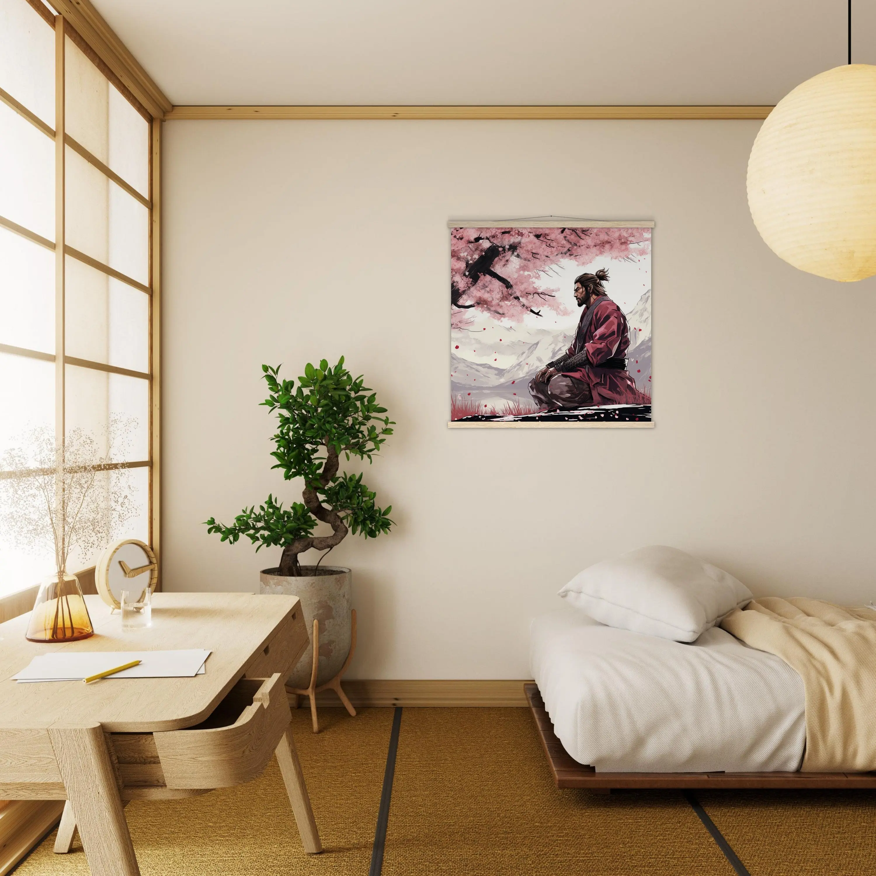 Tableau Japonais Sakura 'Samurai' - Image 6