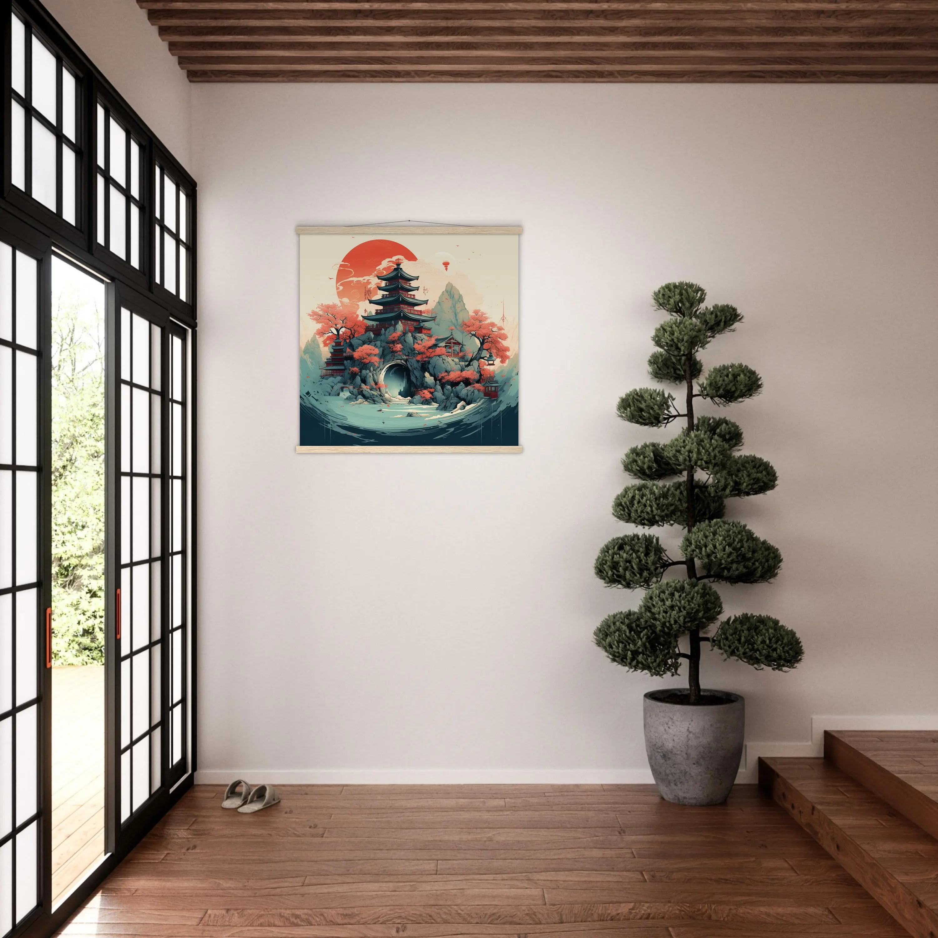 Tableau Style Japonais 'Oko-Iyuma' - Image 4