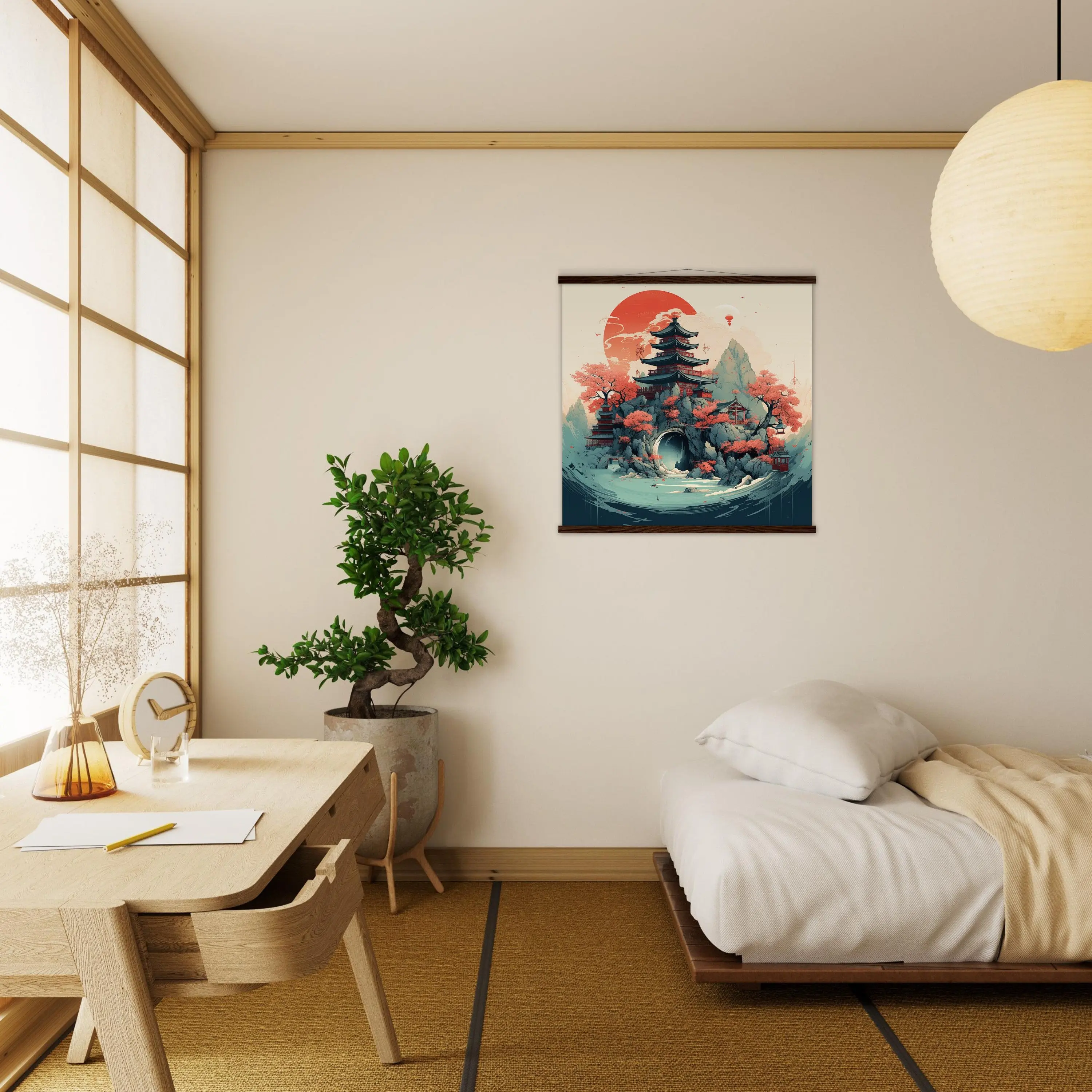Tableau Style Japonais 'Oko-Iyuma' - Image 5