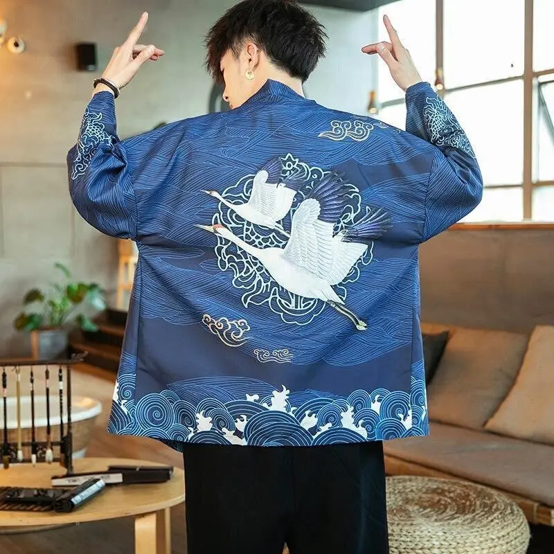 Veste Kimono Bleu Marine 'Édition Kaïto' - Image 3
