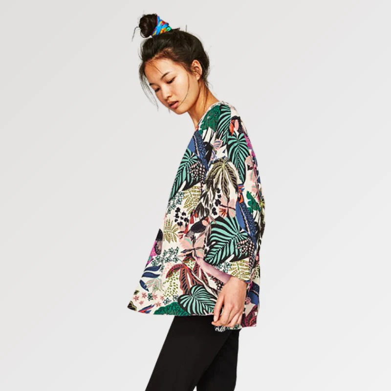 Veste Kimono Femme Fleurie 'Harajuku' - Image 3
