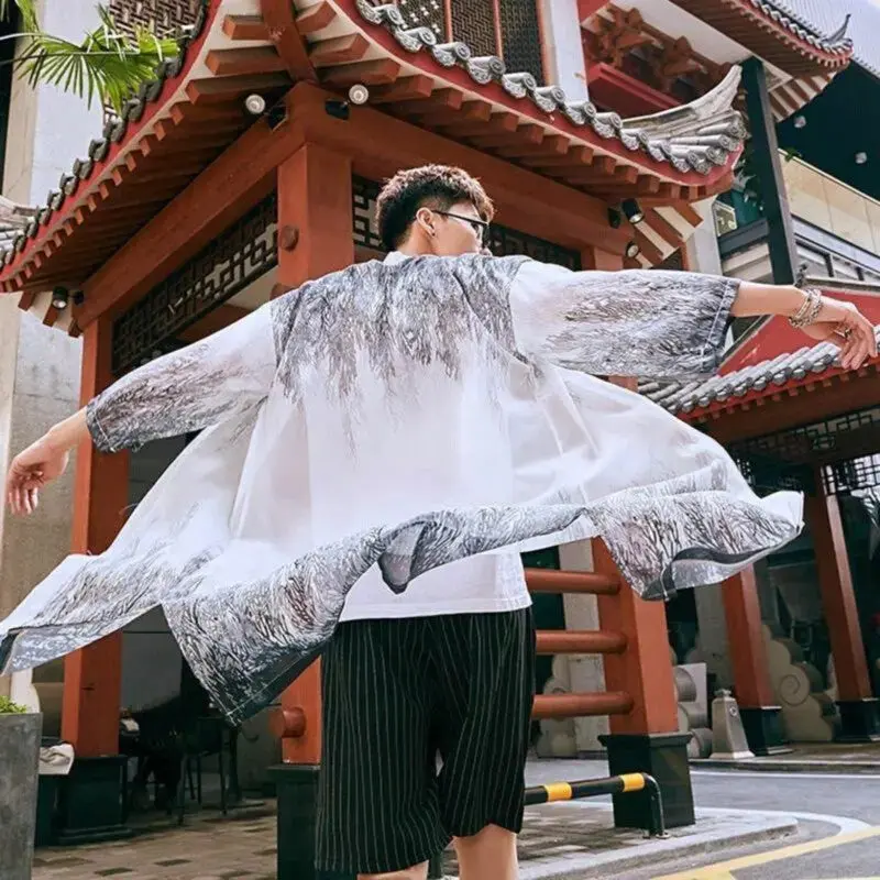 Veste Kimono Longue 'Kazuko' - Image 3