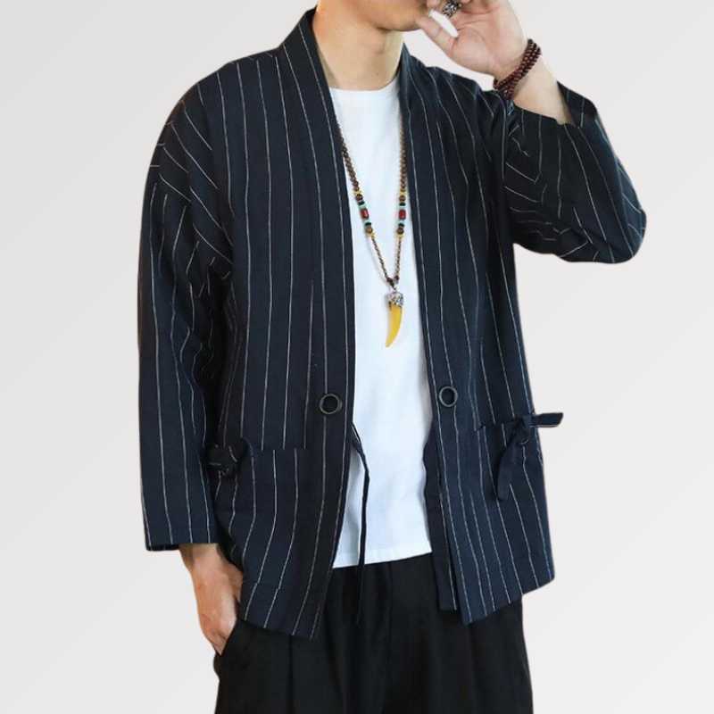 Veste Kimono Rayée 'Shurina' - Image 2
