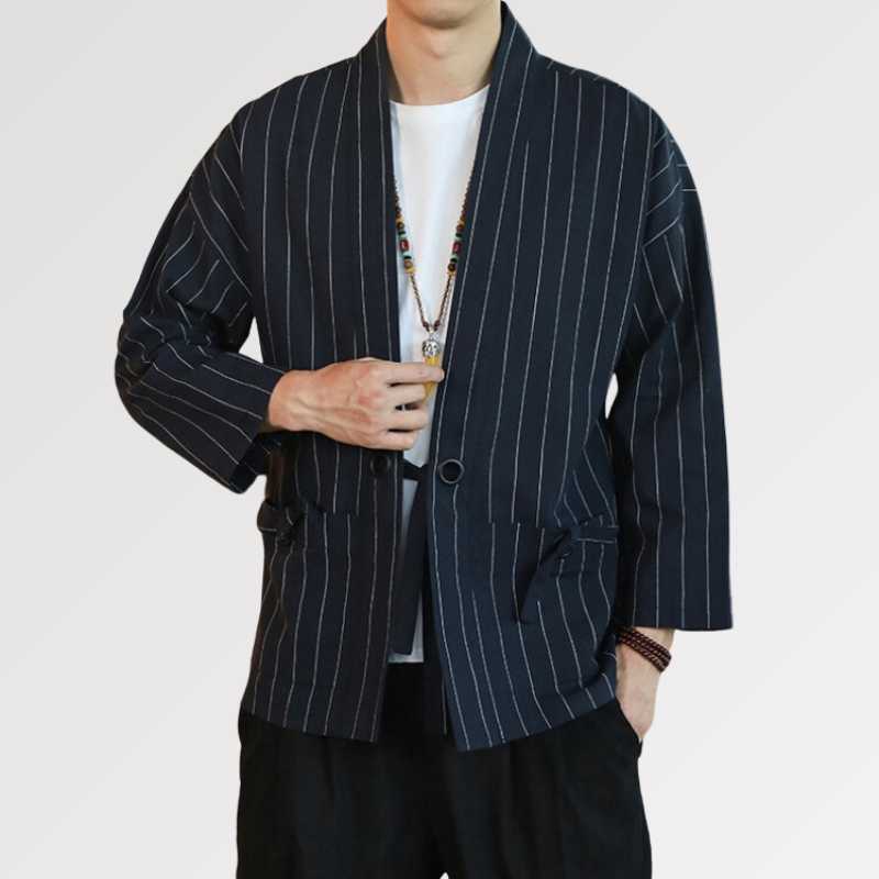 Veste Kimono Rayée 'Shurina' - Image 3