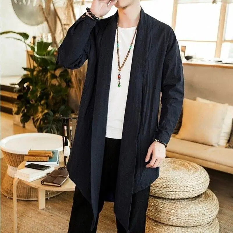 Veste Longue Style Kimono 'Ryuu'