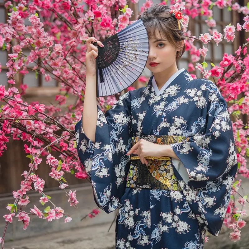 Vrai Kimono Japonais Femme 'Akemi' - Image 5