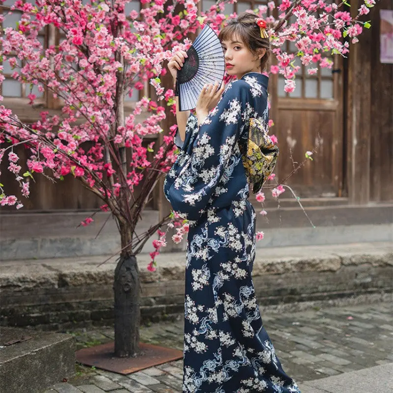 Vrai Kimono Japonais Femme 'Akemi' - Image 7