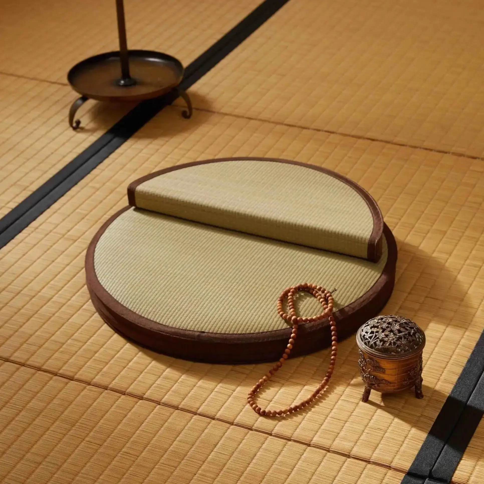 Zabuton en tatami rond 'Fujida' - Image 4